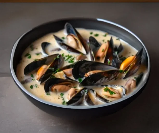 Moules à la crème d’ail : Recette raffinée aux saveurs marines