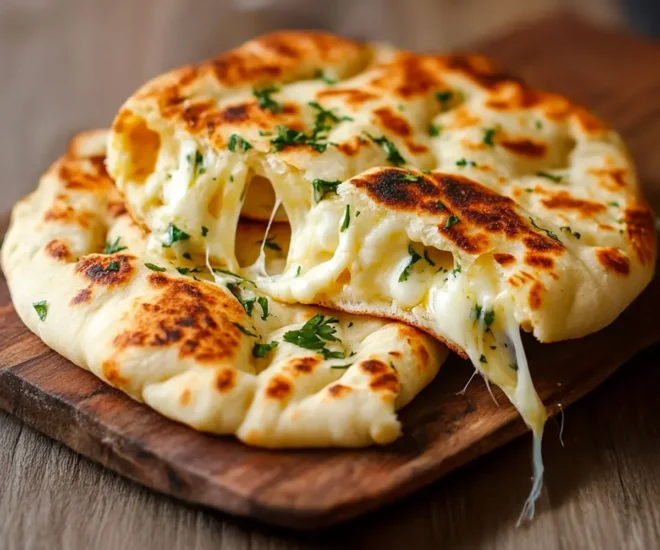 Naan à la Vache qui rit : Fondant et Moelleux