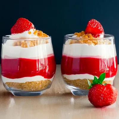 Parfait à la Fraise : Dessert Léger et Fruité