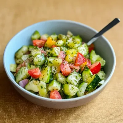 Salade de Concombre Ultra Légère et Rafraîchissante