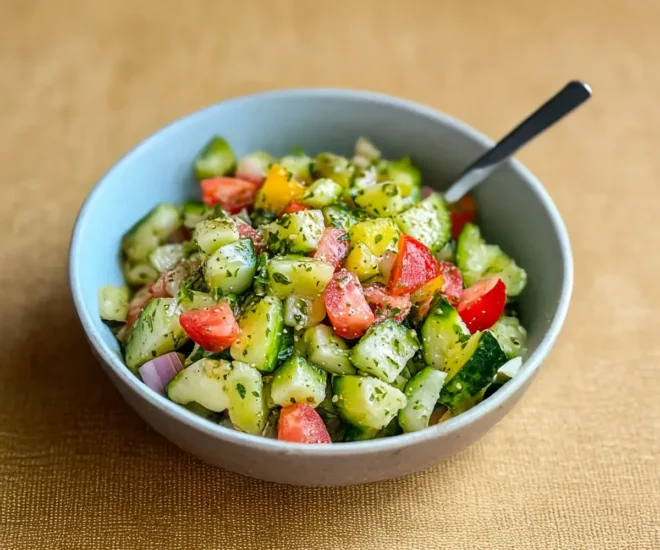🥗 Salade de Concombre Ultra Légère et Rafraîchissante