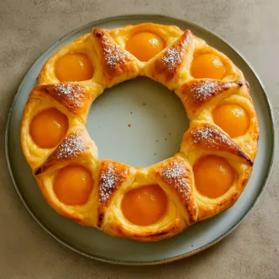 Tarte Oranaise aux Abricots et Crème Vanillée