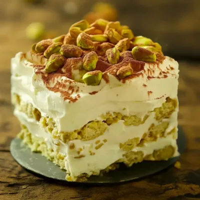 Tiramisu à la Pistache : Douceur en Verrine