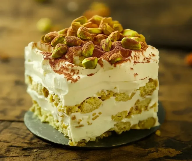 Tiramisu à la Pistache : Douceur & Raffinement en Verrine