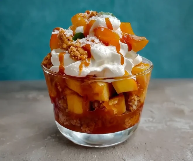 Verrines Gourmandes aux Pommes Caramélisées & Crumble