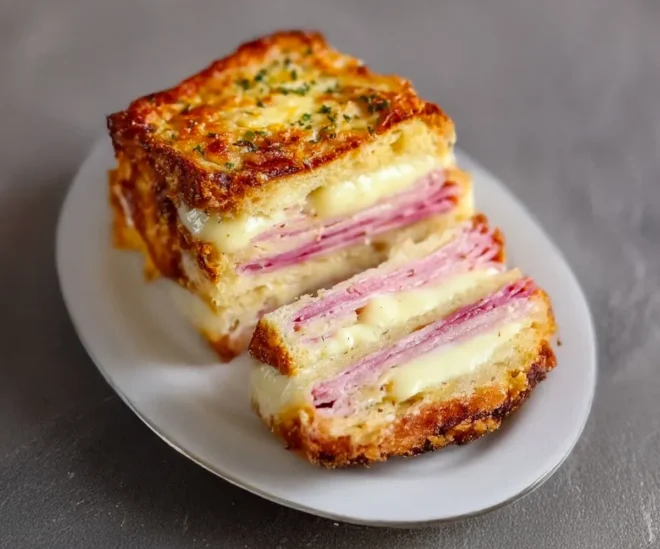🥪 Croque-cake fondant au jambon