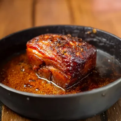 Échine de Porc Caramélisée au Four – Recette Facile