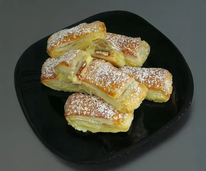 Feuilleté à la crème pâtissière et aux amandes : un délice croustillant et fondant