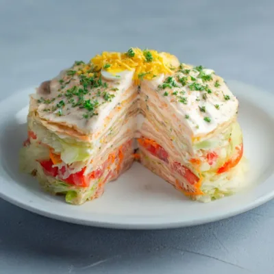 Gâteau de Crudités Ultra Frais – Recette Facile