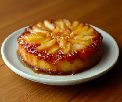 Gâteau Renversé aux Pommes Dorées : Moelleux et Caramel Fondant
