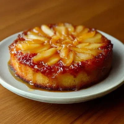 Gâteau Renversé aux Pommes Dorées : Recette Facile