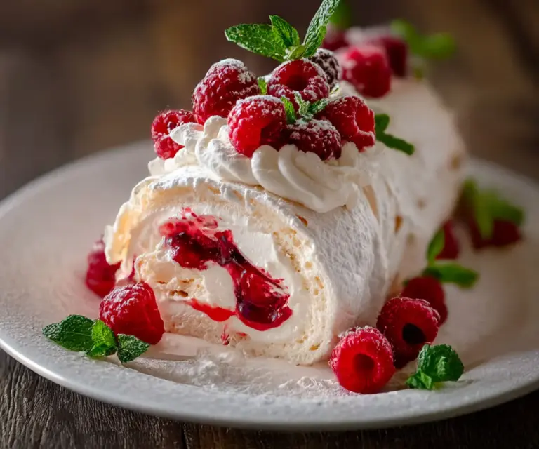 Roulé Pavlova aux Fruits Rouges : Douceur Meringuée et Fraîcheur d’Été