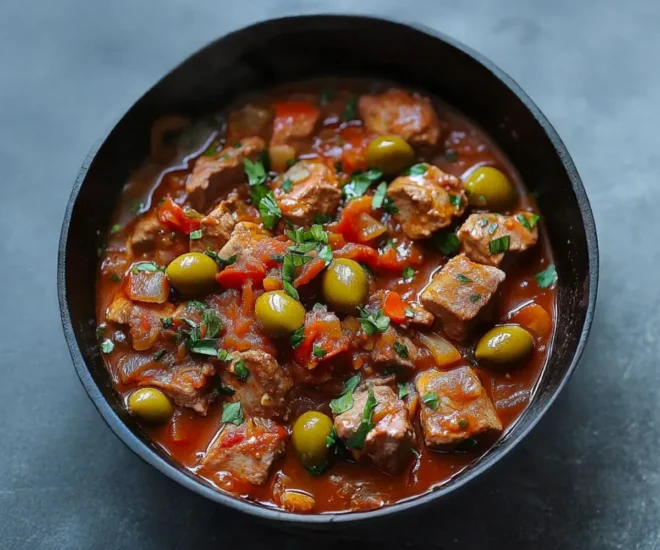 Sauté de Veau aux Olives : Un Classique Méditerranéen Réconfortant