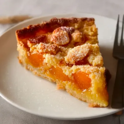 Tarte Moelleuse aux Abricots et Amandes