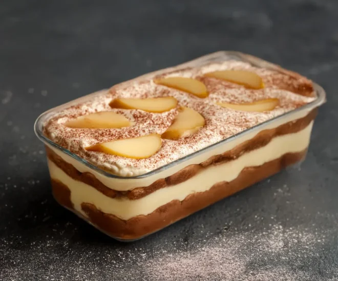 Tiramisu Chocolat & Poires : L’Équilibre Parfait entre Fondant et Fraîcheur 🍫🍐💛