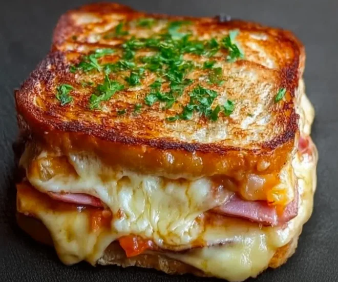 Croque-Monsieur Fondant au Fromage et Jambon
