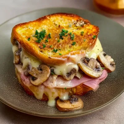 Croque-Monsieur Gourmand aux Champignons