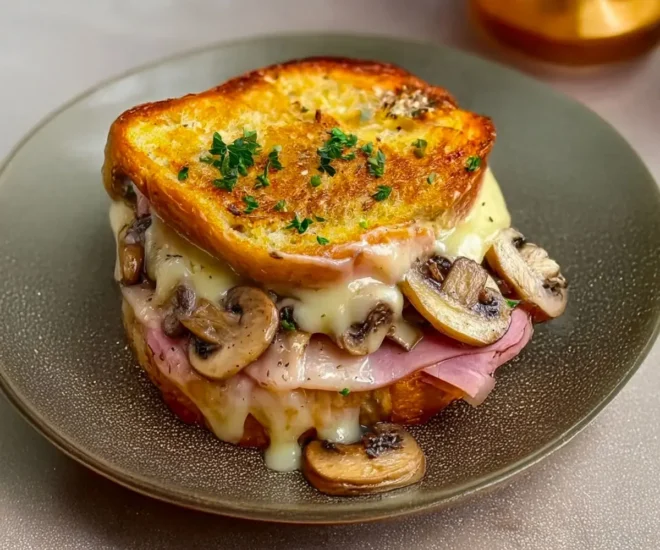Croque-Monsieur Gourmand aux Champignons : Une Explosion de Saveurs Fondantes
