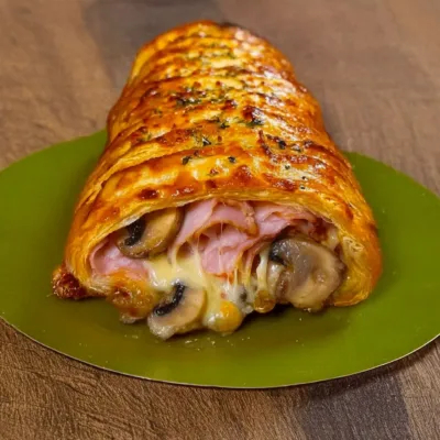 Feuilleté Gourmand aux Champignons et Jambon