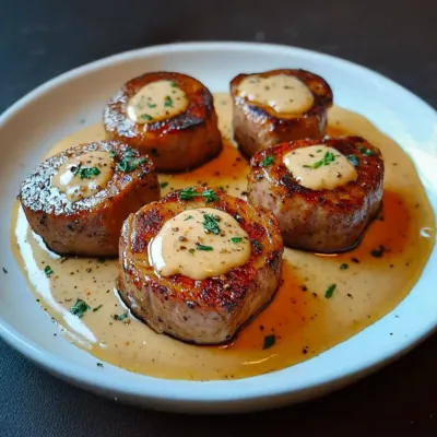 Filet Mignon de Porc à la Moutarde et Crème