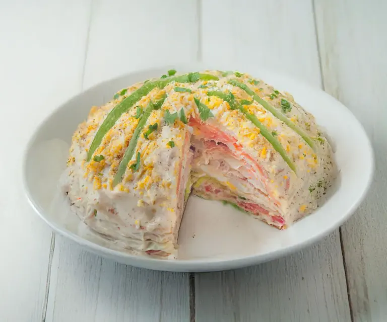 Gâteau de crêpes de la mer : un mille-feuille iodé qui en jette !