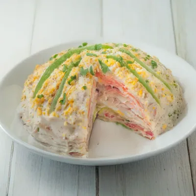 Gâteau de crêpes de la mer : un délice estival