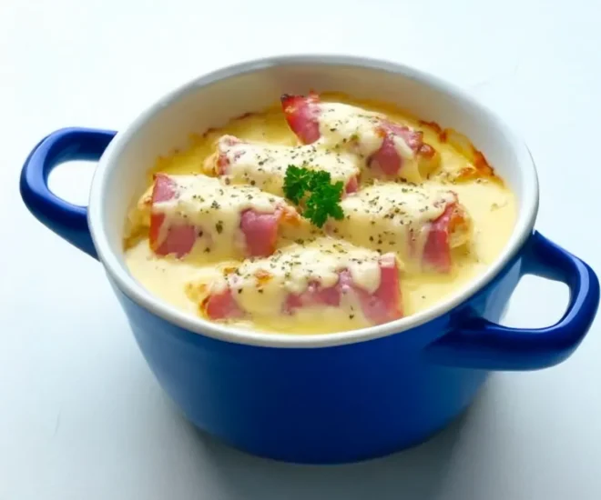 🧀🥦 Gratin de Chou-Fleur au Jambon & Béchamel Maison