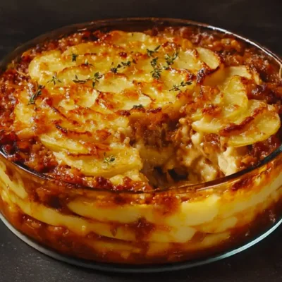 Gratin de Pommes de Terre au Bœuf Haché
