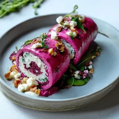 Roulé à la Betterave et Fromage de Chèvre