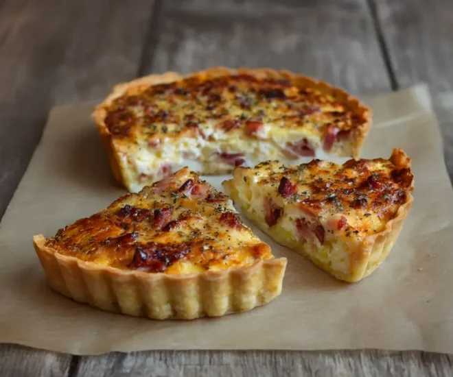 Tarte au Camembert et aux Lardons : Un Fromage au Cœur Fondant