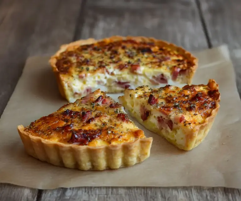 Tarte au Camembert et aux Lardons : Un Fromage au Cœur Fondant