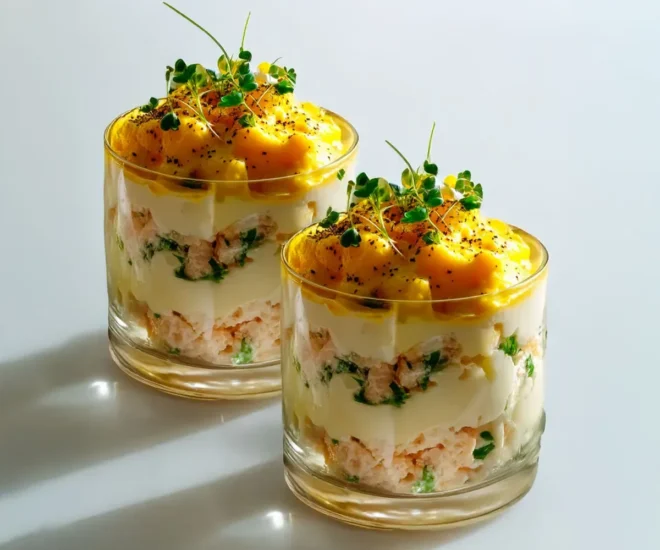 Verrines Mimosa au Thon : Une Entrée Fraîche et Éclatante