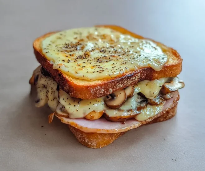 Croque-Monsieur aux Champignons Fondants