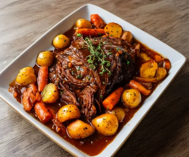 Rôti de Bœuf Braisé Fondant : Le Plat Convivial par Excellence