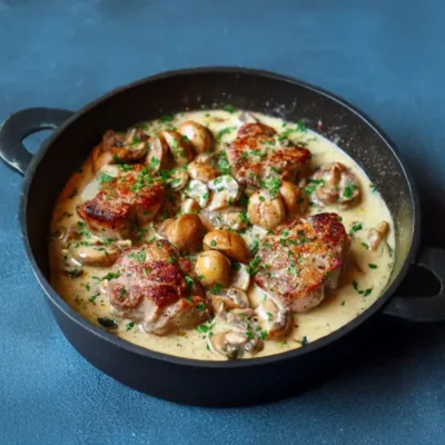 Blanquette de Filet Mignon de Porc aux Champignons