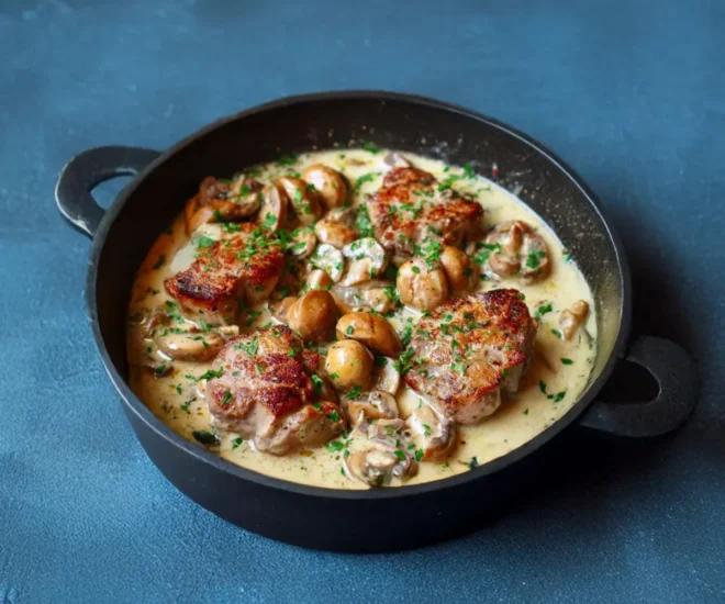 Blanquette de Filet Mignon de Porc aux Champignons