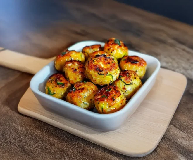 🌿 Boulettes de Courgettes au Four : Légères, Croustillantes et Pleines de Saveurs !