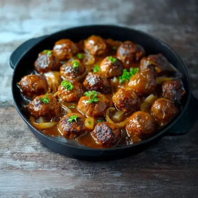 Boulettes de Viande à la Sauce aux Oignons
