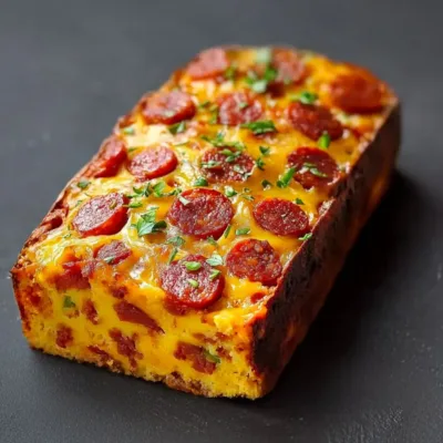 Cake au Chorizo Simple et Rapide