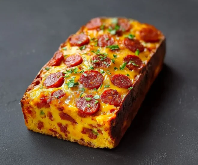 Cake au Chorizo Simple et Rapide 🧀🌶️