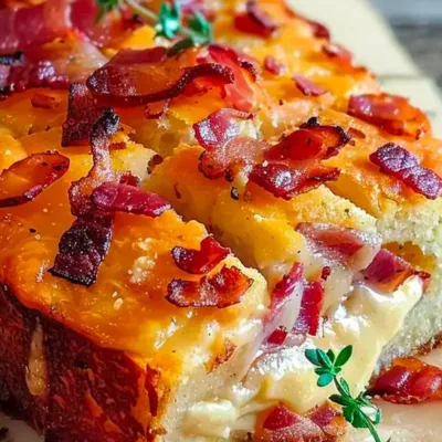 Cake Camembert et Lardons Moelleux & Fondant