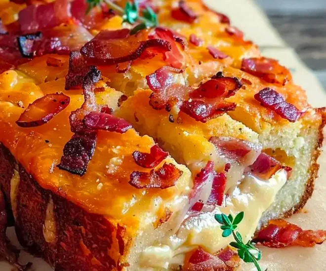 Cake Camembert et Lardons Moelleux & Fondant 🧀🥓