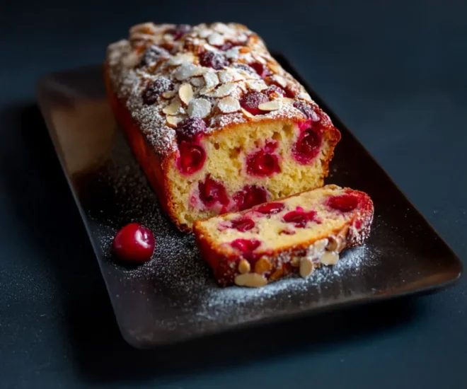 Cake Moelleux Cerises & Amandes 🍒✨