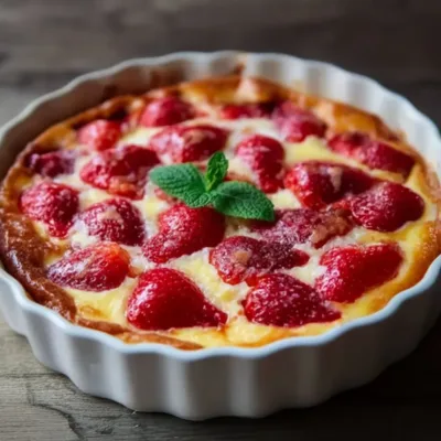 Clafoutis Express aux Fraises : Dessert Rapide