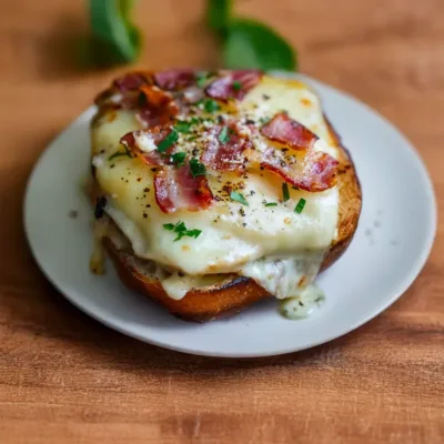 Croque-Raclette & Bacon : Le croque ultime