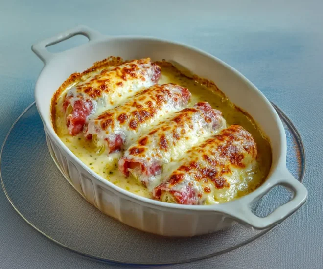 Endives au jambon gratinées à la béchamel