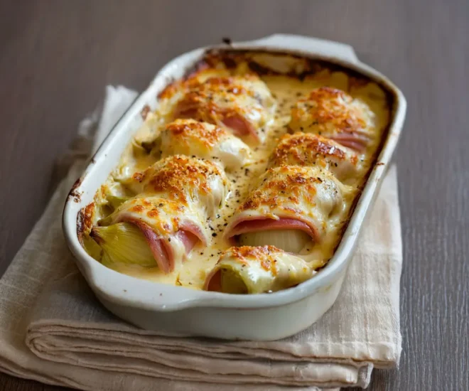 Endives au Jambon Gratinées à la Béchamel : Un Grand Classique Réconfortant