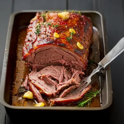 Épaule d’Agneau Confit au Vin Blanc & Miel