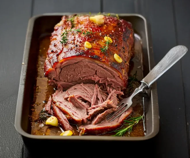 Épaule d’Agneau Lentement Confit au Vin Blanc & Miel : Un Plat qui Fond en Bouche
