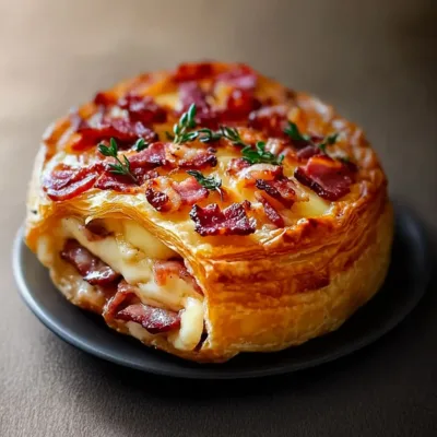 Feuilleté au Camembert et Lardons : Un Délice Croustillant